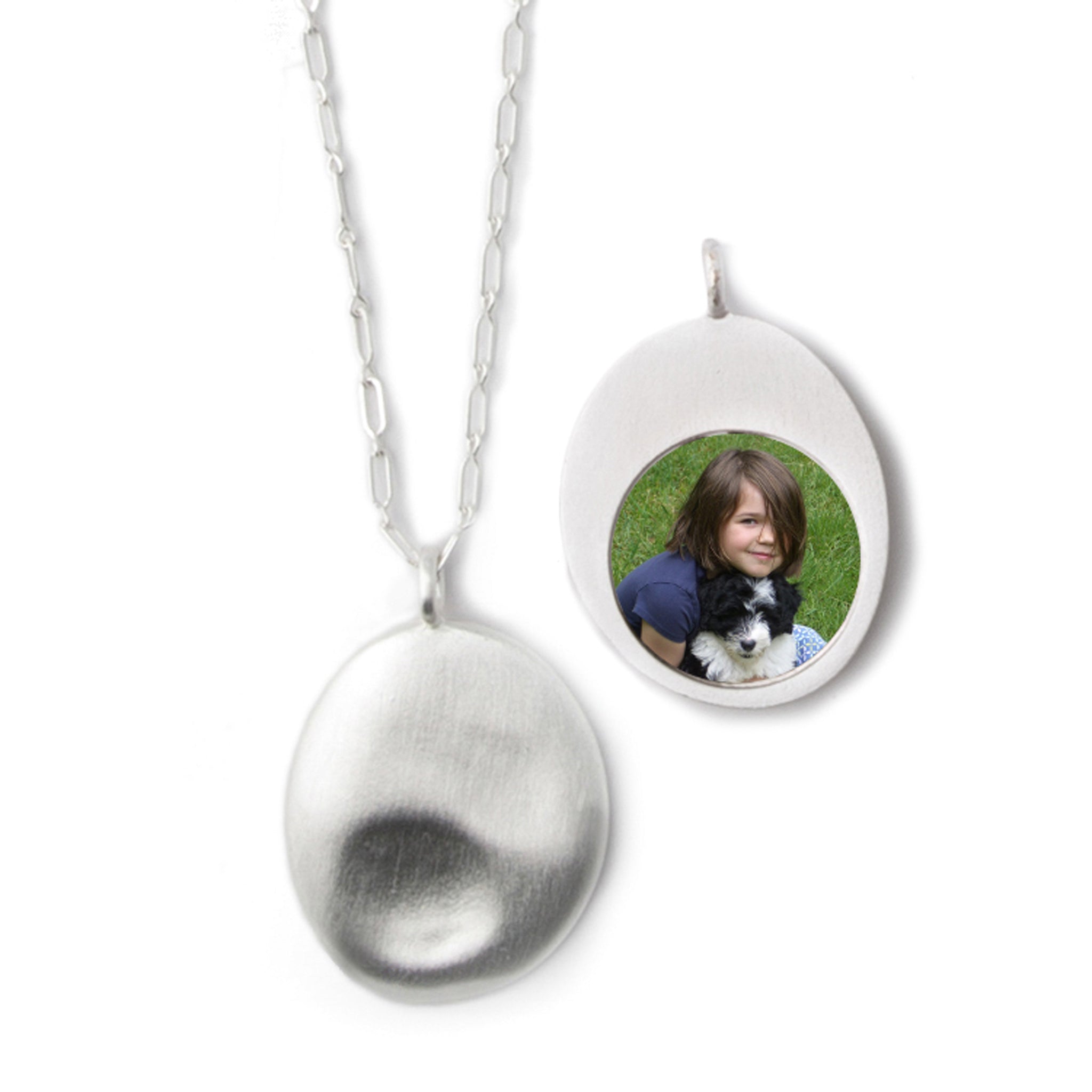 Personalized Photo Touch Stone Pendants