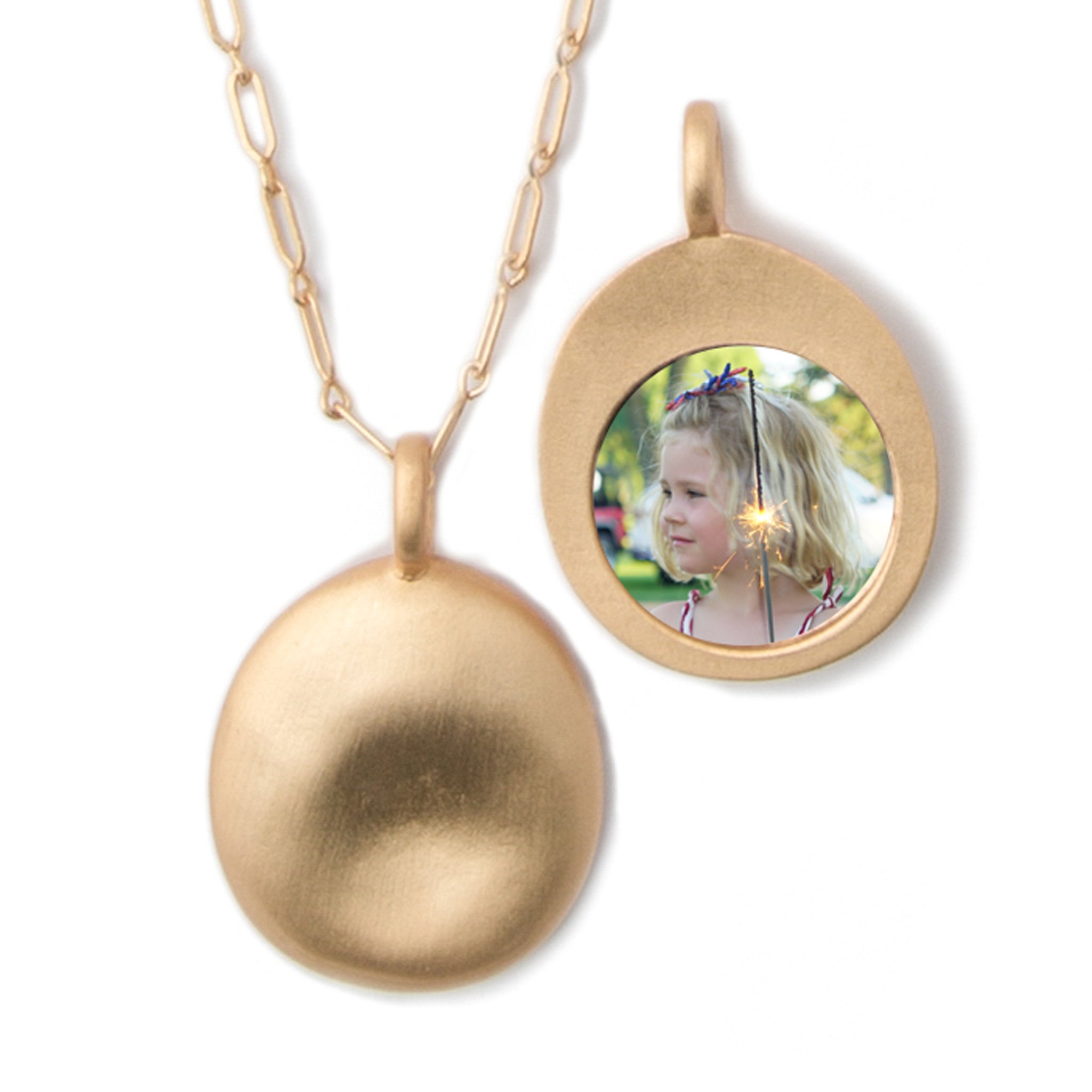 Gold Personalized Pendant- Medium