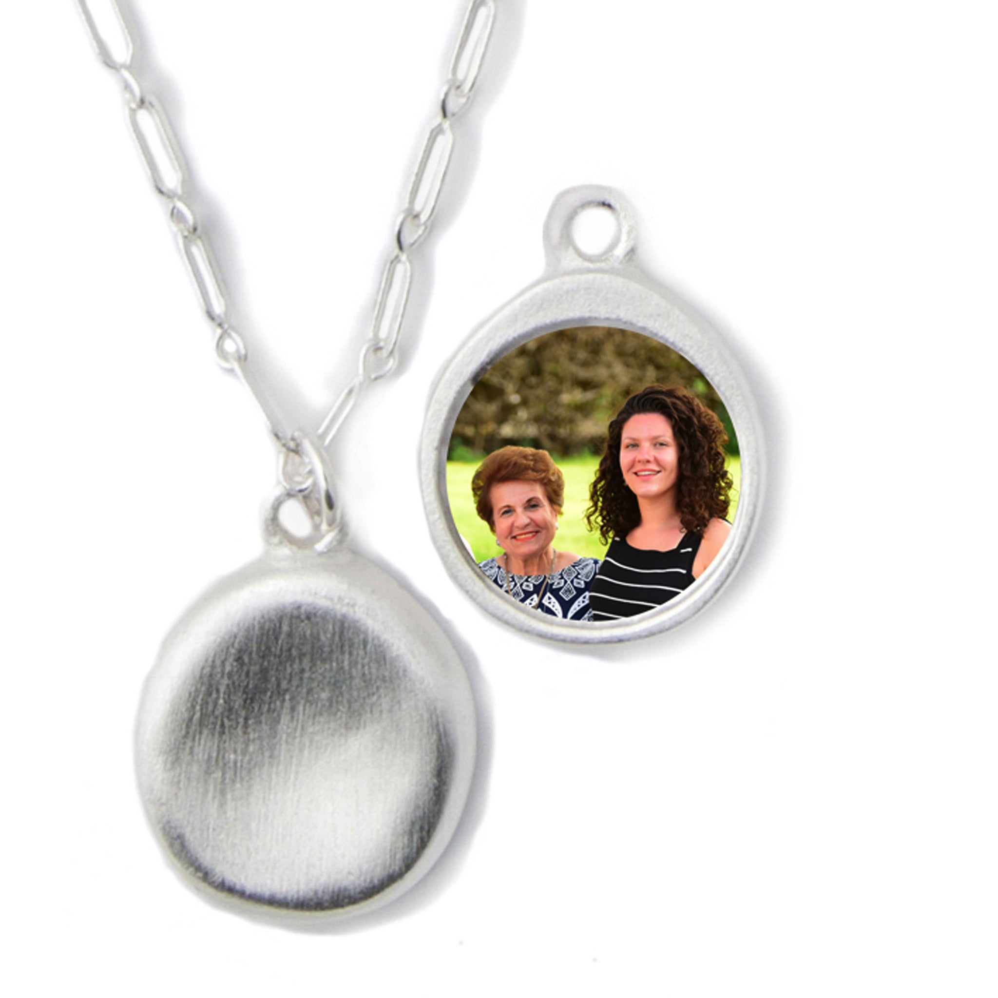 Silver Personalized Charm Necklace