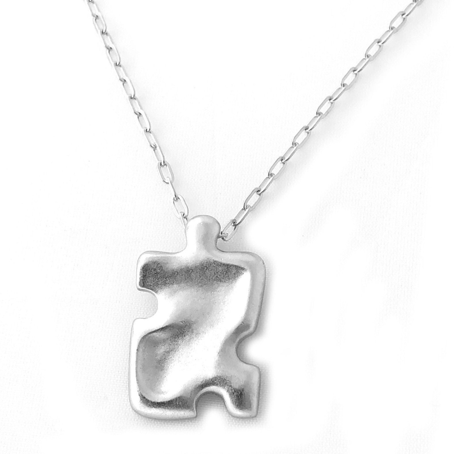puzzle autism necklace
