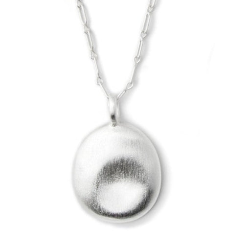 Silver Touch Stone Pendant- Medium