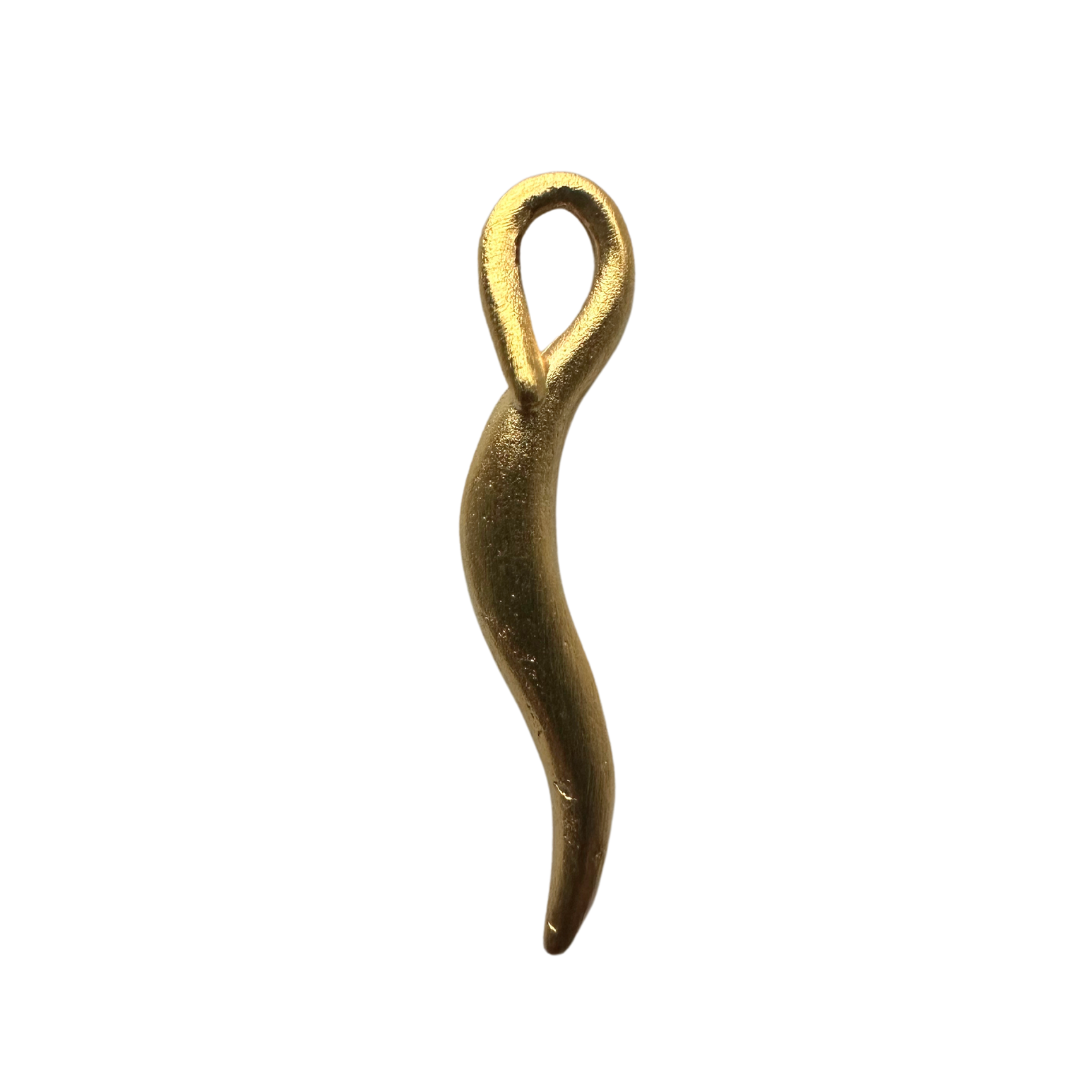 Gold Italian horn charm