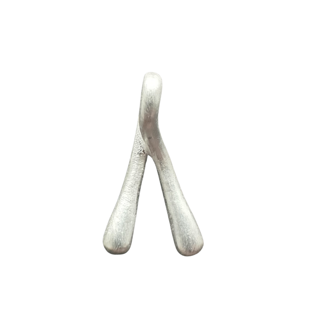 Wishbone Charm- Silver