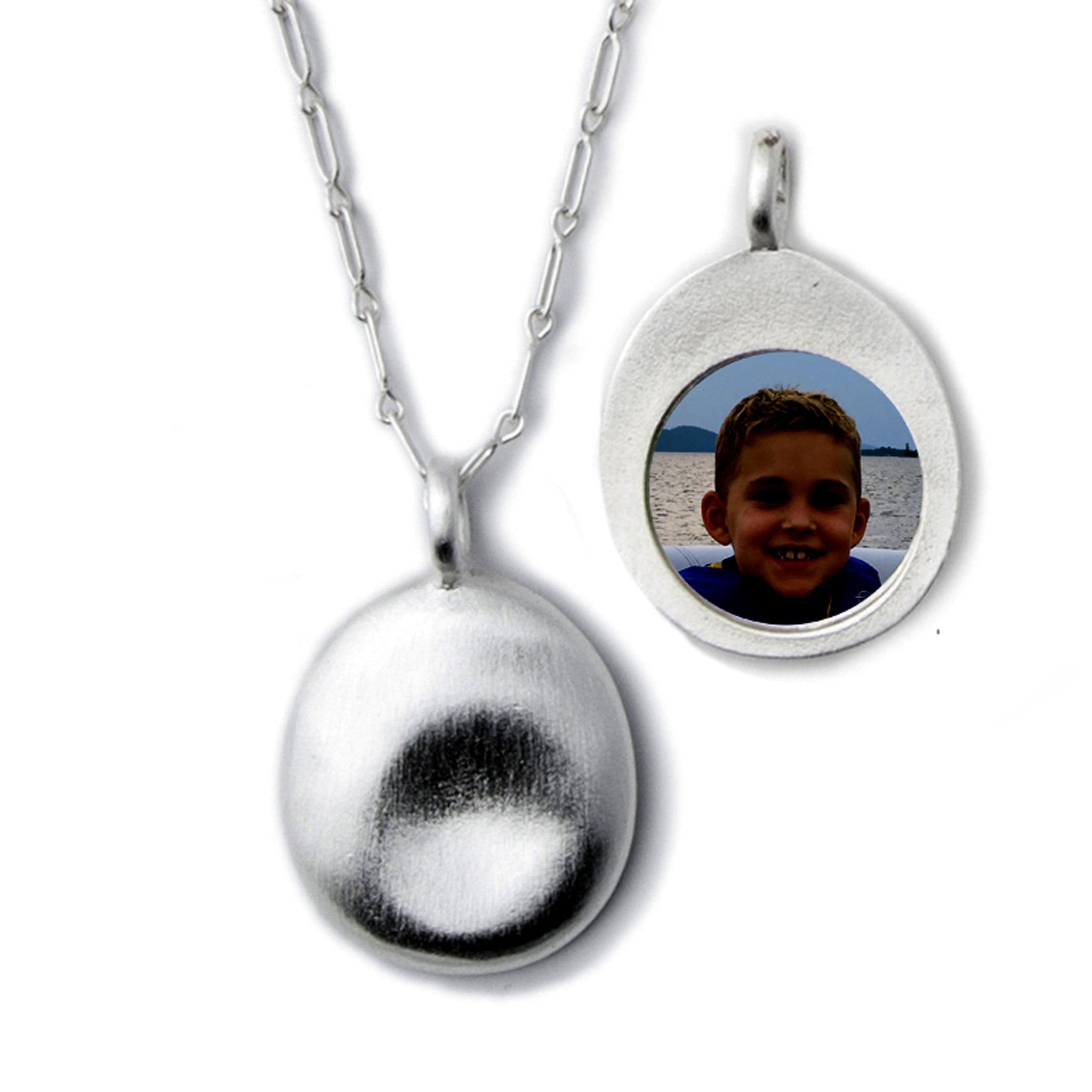 Silver Personalized Pendant- Medium