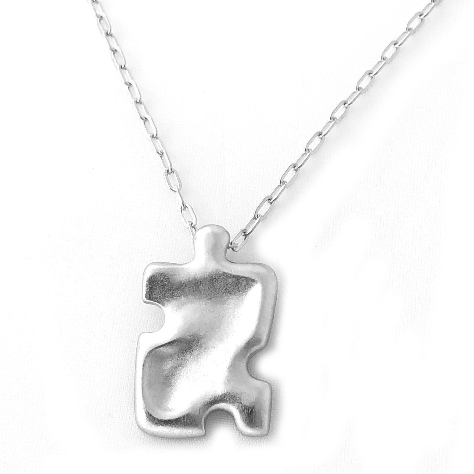 puzzle autism necklace